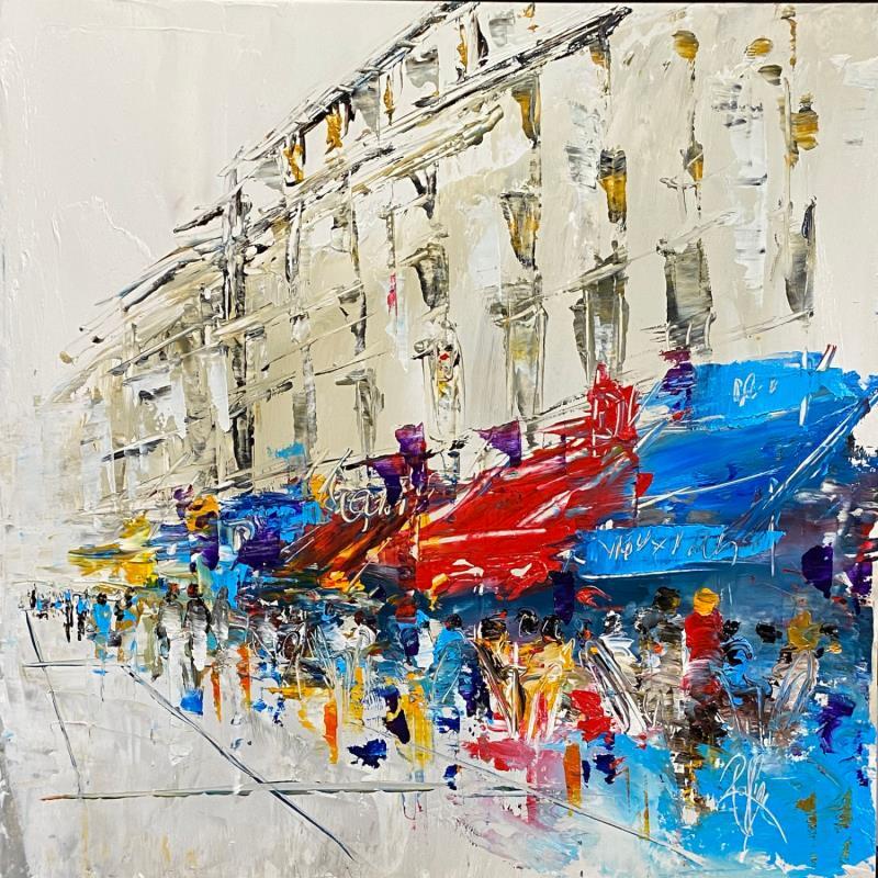 Painting Restaurants by Raffin Christian | Painting Figurative Urban Oil