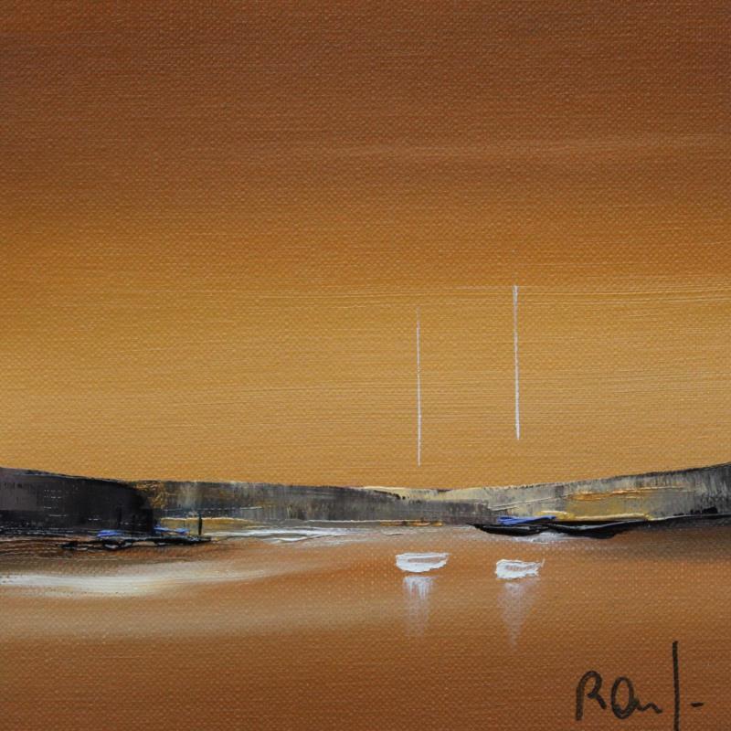 Painting Evasion 60 by Roussel Marie-Ange et Fanny | Painting Figurative Oil Marine, Minimalist