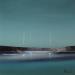 Gemälde Horizon marin 60 von Roussel Marie-Ange et Fanny | Gemälde Figurativ Marine Minimalistisch Öl