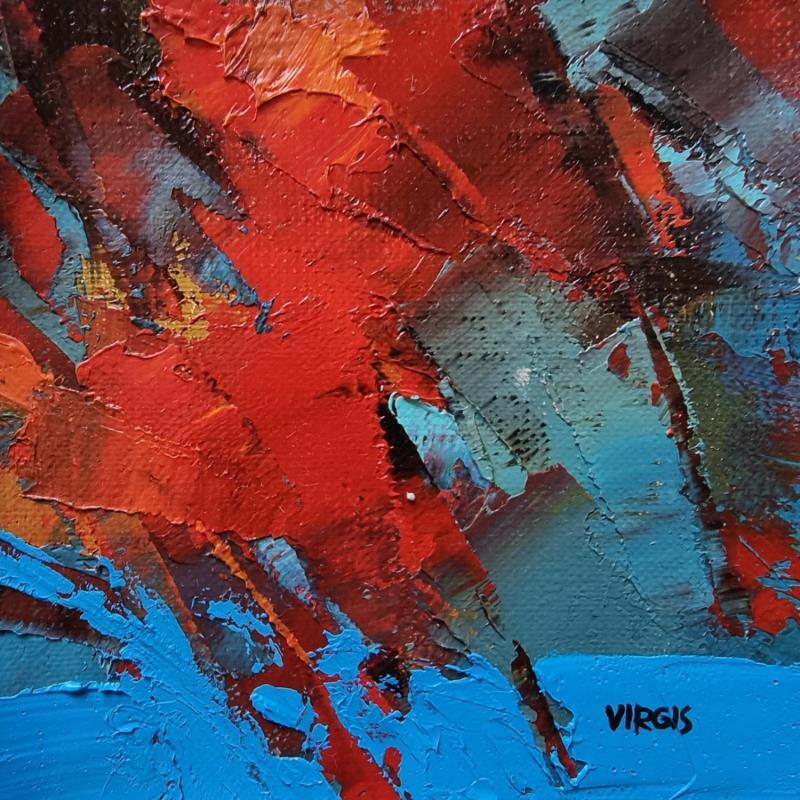Gemälde In love von Virgis | Gemälde Abstrakt Minimalistisch Öl