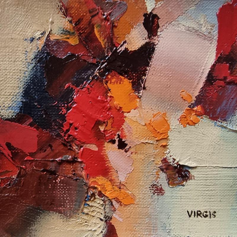 Peinture Sunsets par Virgis | Tableau Abstrait Minimaliste Huile