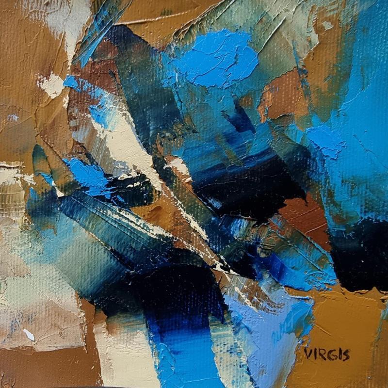 Painting Tangled sky by Virgis | Painting Abstract Minimalist Oil