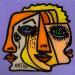 Painting TRINITÉ BLONDE  by Nathy | Painting Pop-art Pop icons Acrylic