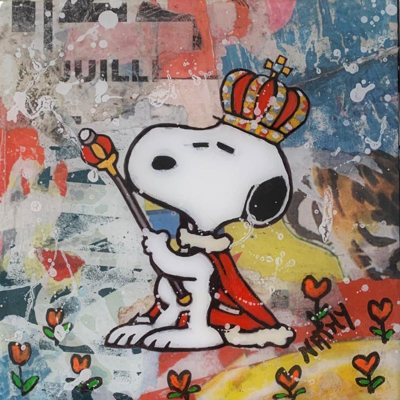 Painting KING SNOOPY  by Nathy | Painting Pop-art Pop icons Acrylic