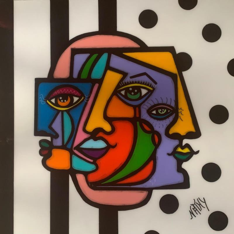 Painting TRINITÉ  by Nathy | Painting Pop-art Acrylic Pop icons