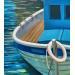 Gemälde  Le Vallon des Auffes  von Alice Roy | Gemälde Figurativ Landschaften Marine Architektur Acryl