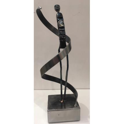 Sculpture steal by AL Fer & Co | Sculpture Figurative Metal Life style