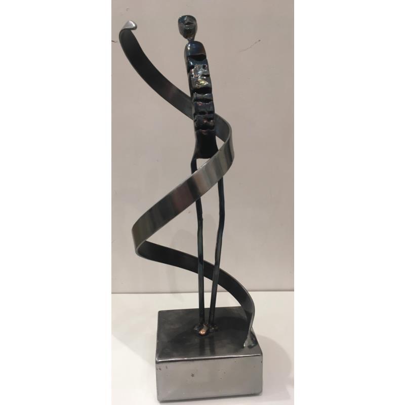 Sculpture steal par AL Fer & Co | Sculpture Figuratif Métal Scènes de vie