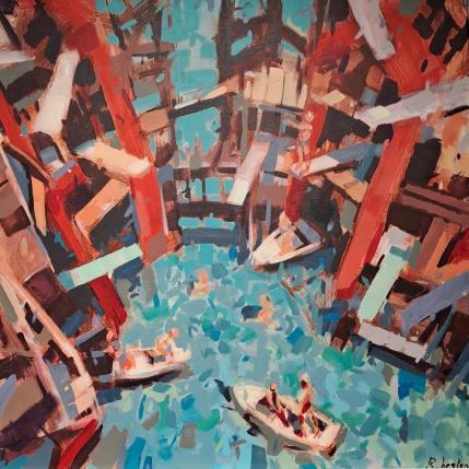 Gemälde Sous les plongeoirs von Heaton Rudyard | Gemälde Figurativ Acryl, Öl