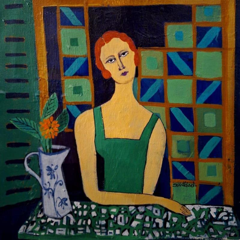 Painting From my window by Sundblad Silvina | Painting Figurative Acrylic, Pastel Pop icons