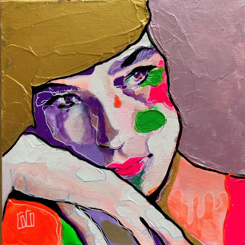 Painting F3 Conversations Silencieuses « nouage » by Coco | Painting Figurative Portrait Acrylic