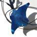 Sculpture Blue manta par Eres Nicolas | Sculpture Figuratif Animaux Métal