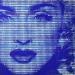 Gemälde Madonna Blues  von Wawapod | Gemälde Pop-Art Pop-Ikonen Acryl Posca