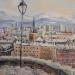 Painting Grenoble sous la neige by Lallemand Yves | Painting Figurative Urban Acrylic