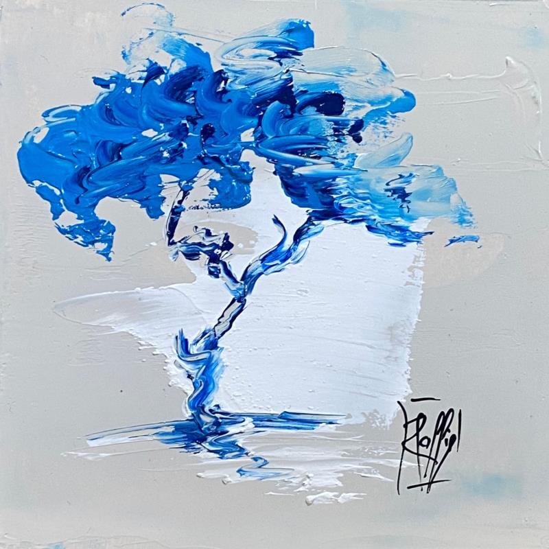 Painting L'arbre bleu by Raffin Christian | Painting Figurative Nature Oil