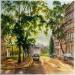 Painting Rayons de soleil matinal  by Sorokopud Angelina | Painting Realism Urban Watercolor