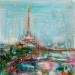 Painting Les rives de Seine  by Solveiga | Painting Acrylic