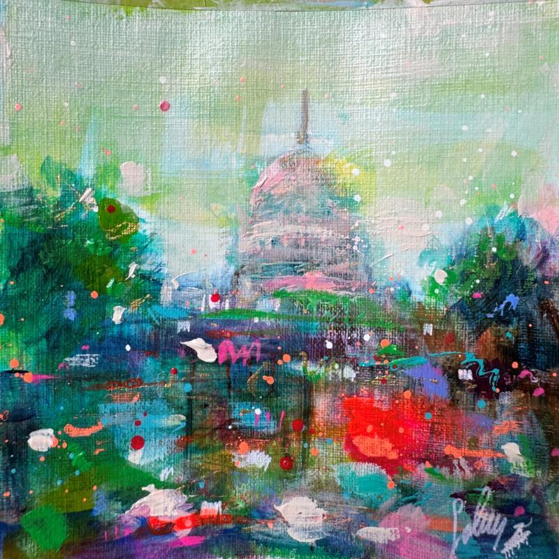 Gemälde Rain in Paris  von Solveiga | Gemälde Acryl