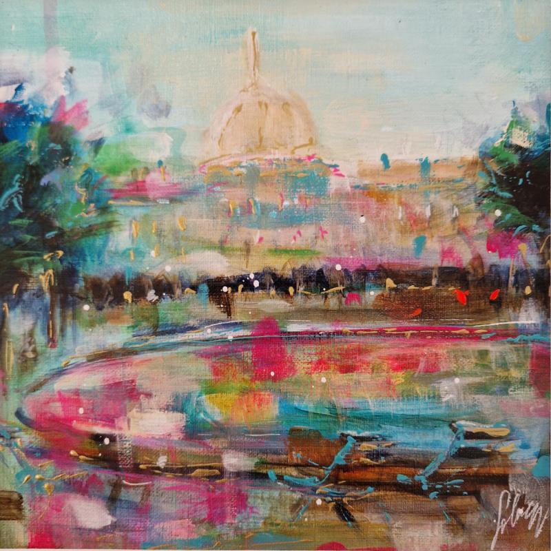 Painting Luxembourg by Solveiga | Painting Acrylic