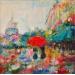 Painting Mon Paris by Solveiga | Painting Acrylic