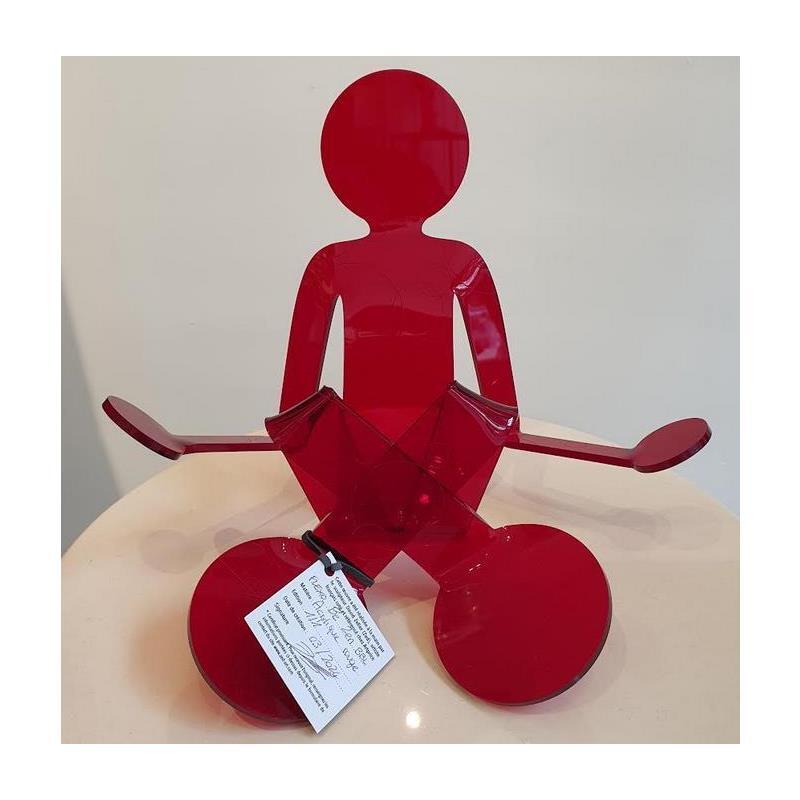 Sculpture Flexo Be Zen BBL par Zed | Sculpture Figuratif Plexiglas Minimaliste