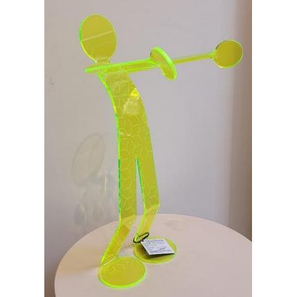 Sculpture Flexo Be Welcoming HNY par Zed | Sculpture Figuratif Plexiglas Minimaliste