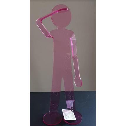 Sculpture Flexo Be Free STR by Zed | Sculpture Figurative Plexiglass