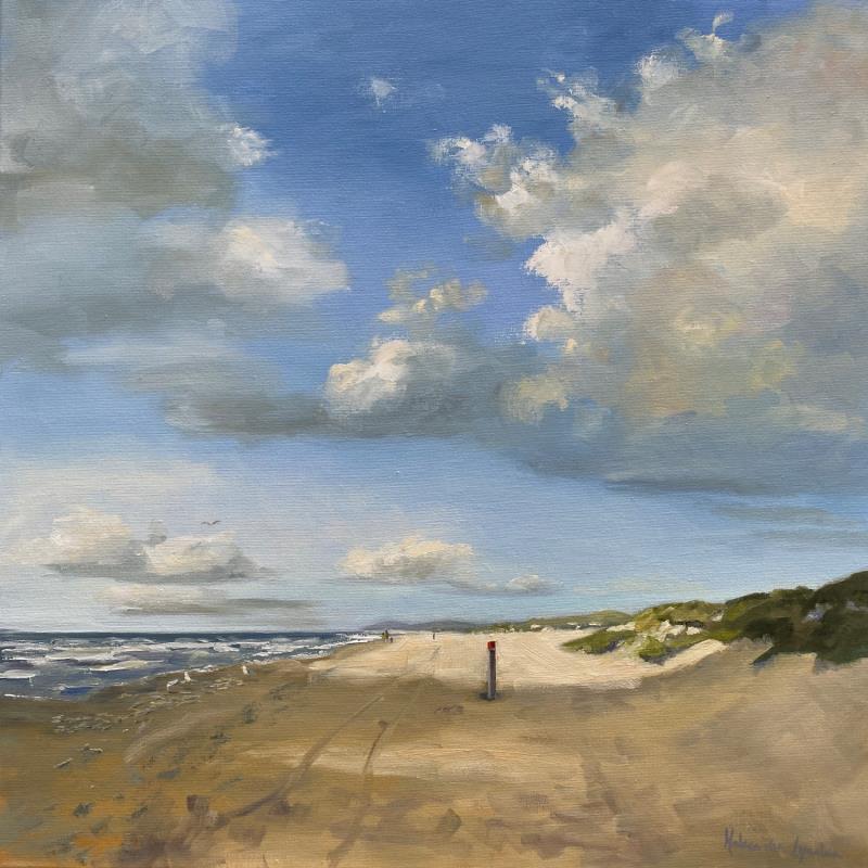 Painting Stil strand 23WS221 by Lynden (van) Heleen | Painting Figurative Oil Landscapes, Marine