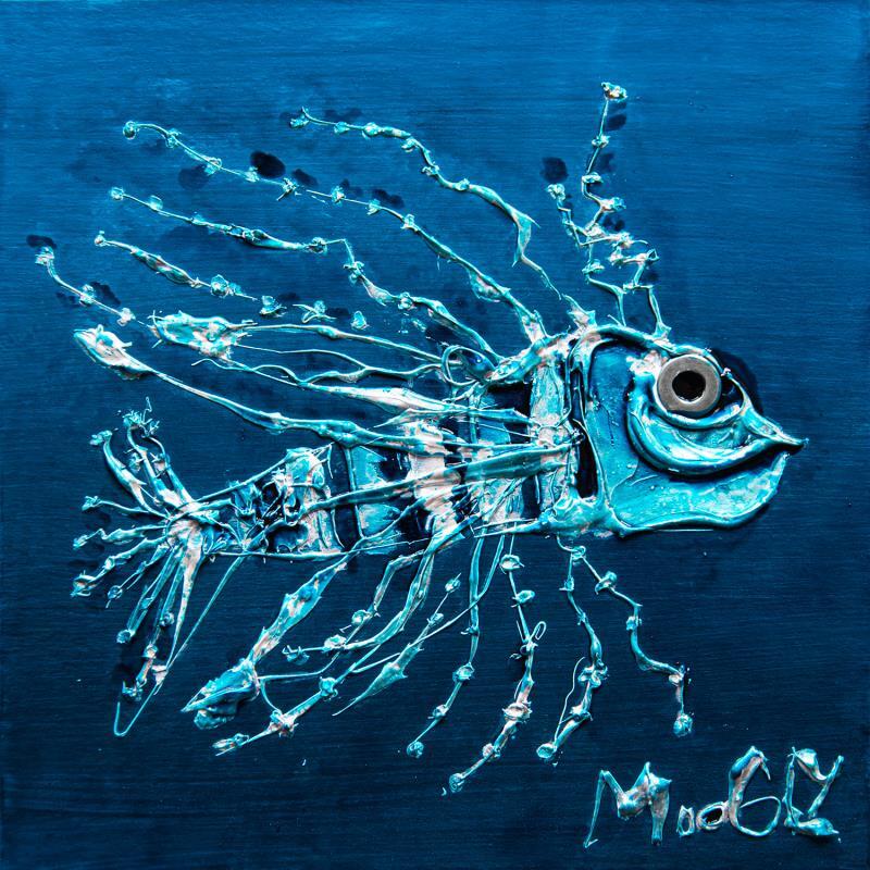 Painting Goguettus by Moogly | Painting Raw art Animals Cardboard Acrylic Resin Pigments