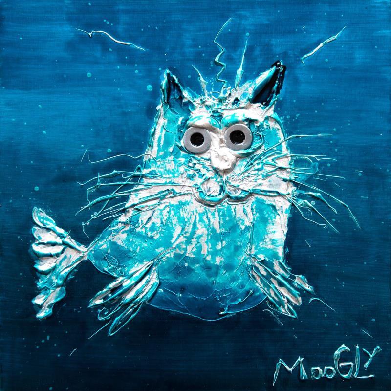 Painting Hybridus by Moogly | Painting Raw art Acrylic, Cardboard, Pigments, Resin Animals
