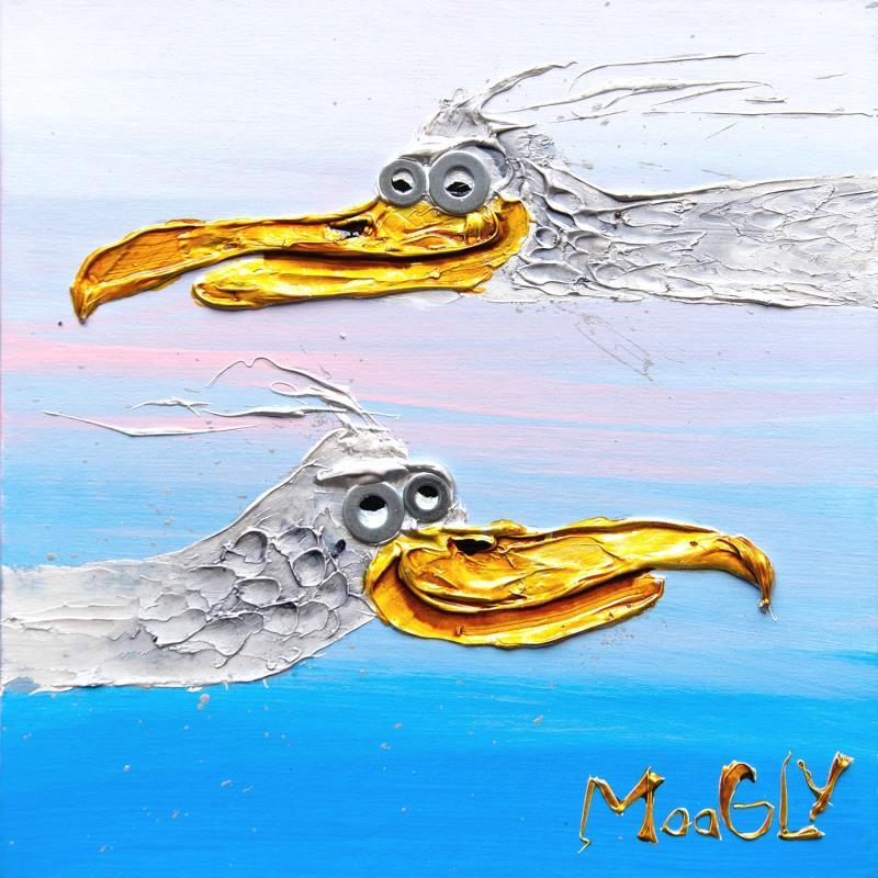 Painting Matchus by Moogly | Painting Raw art Acrylic, Cardboard, Pigments, Resin Animals