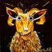 Painting Radius by Moogly | Painting Raw art Animals Cardboard Acrylic Resin Pigments