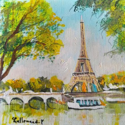 Peinture La Tour Eiffel  par Lallemand Yves | Tableau Figuratif Acrylique Urbain