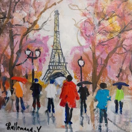 Painting La Tour Eiffel by Lallemand Yves | Painting Figurative Acrylic Urban