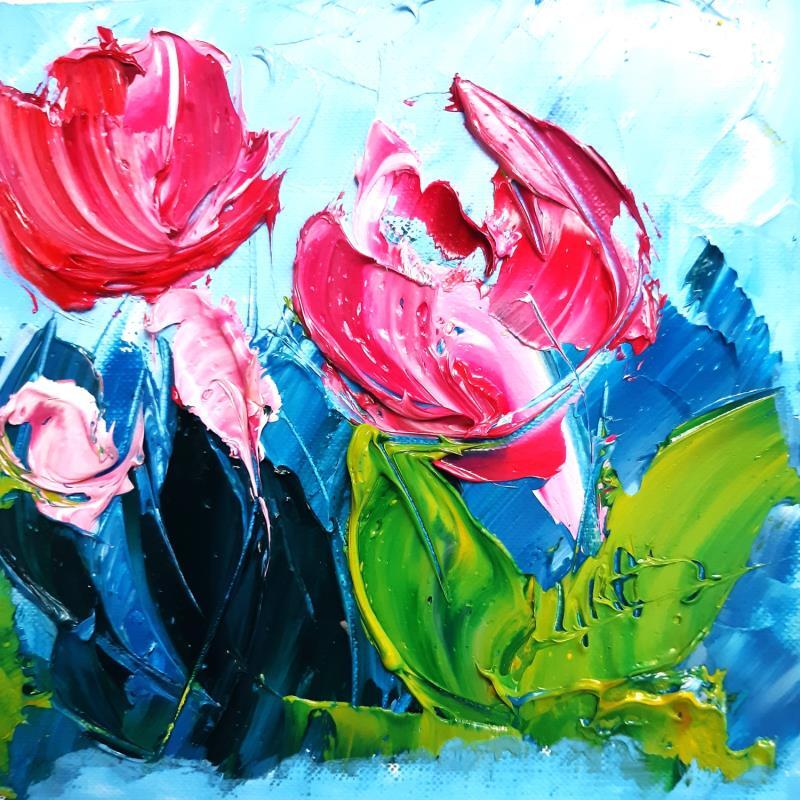 Painting MARSEILLE FLOWER by Laura Rose | Painting Figurative Oil Nature