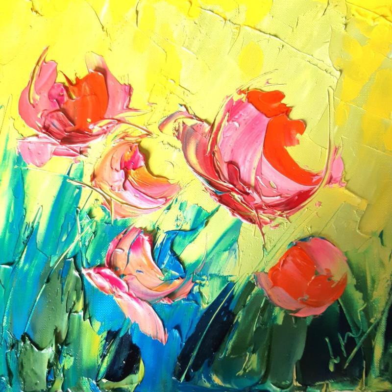Painting VALREAS FLOWER by Laura Rose | Painting Figurative Oil Nature, Pop icons
