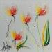 Peinture les fleurs des Calanques par Fonteyne David | Tableau Figuratif Nature Minimaliste Acrylique