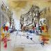 Painting Début de soirée by Raffin Christian | Painting Figurative Urban Oil