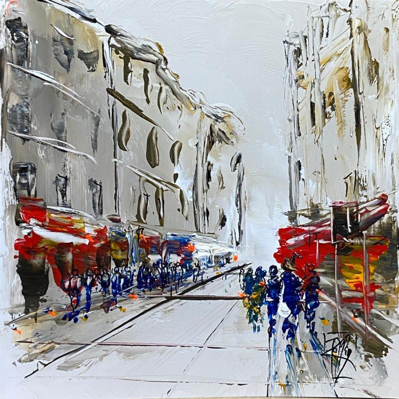 Painting Grand boulevard by Raffin Christian | Painting Figurative Urban Oil