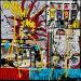 Painting WHAAM! by Costa Sophie | Painting Pop-art Pop icons Acrylic Gluing Upcycling
