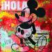 Painting Mickey by Kikayou | Painting Pop-art Pop icons Graffiti Acrylic Gluing