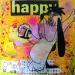 Gemälde Droopy von Kikayou | Gemälde Pop-Art Pop-Ikonen Graffiti Acryl Collage