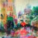 Peinture Morning Montmartre  par Solveiga | Tableau Acrylique