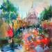 Peinture My Montmartre  par Solveiga | Tableau Acrylique