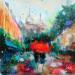Peinture Montmartre 1 par Solveiga | Tableau Acrylique