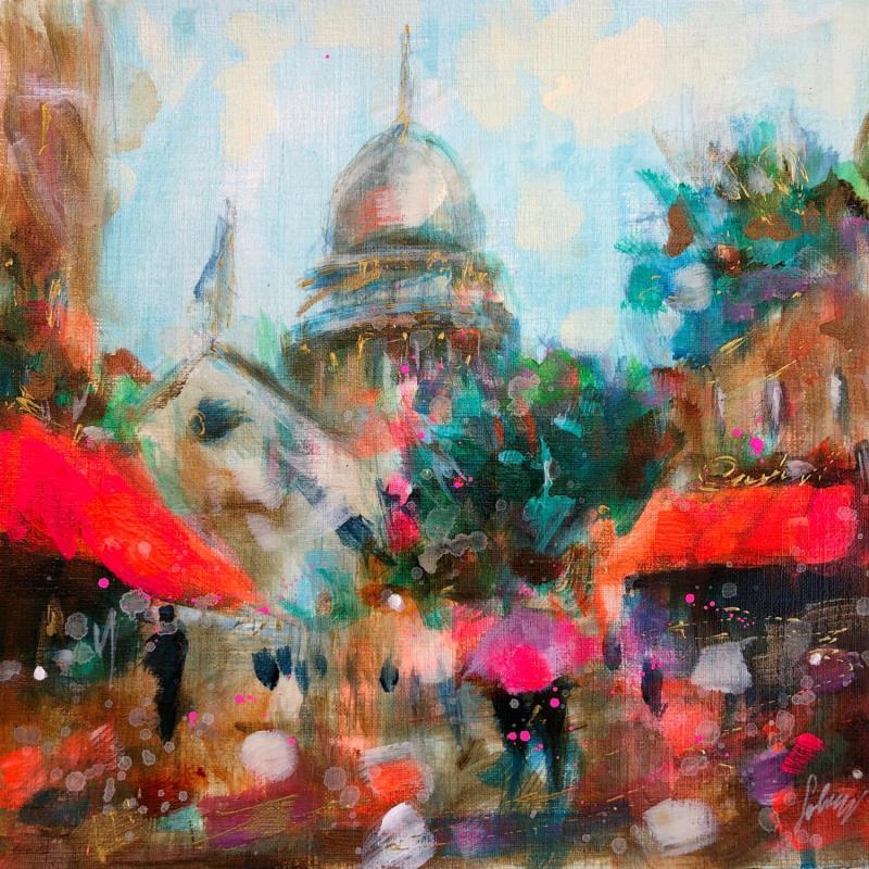 Gemälde Mon Montmartre von Solveiga | Gemälde Acryl