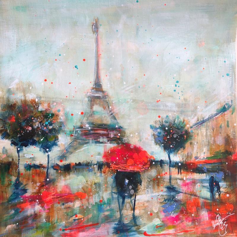 Peinture Paris éternel  par Solveiga | Tableau Acrylique