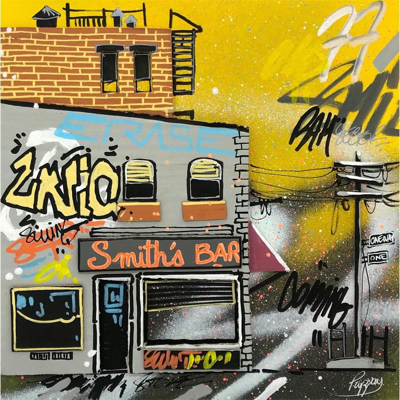 Painting Smith's bar by Pappay | Painting Street art Mixed