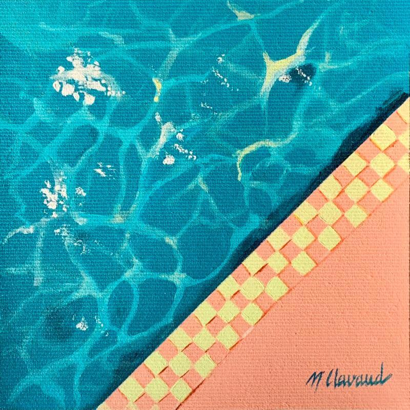 Gemälde POOLSIDE SERENITY von Clavaud Morgane | Gemälde Figurativ Acryl Alltagsszenen, Architektur, Landschaften