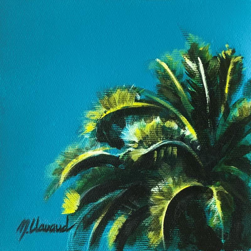 Painting TROPICAL by Clavaud Morgane | Painting Figurative Acrylic Landscapes, Minimalist, Urban